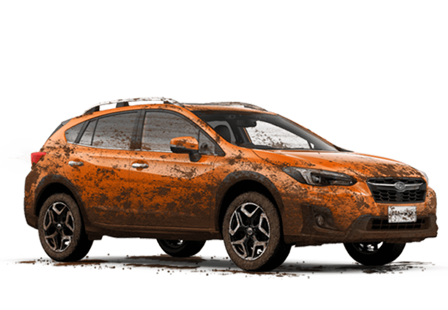 muddy car